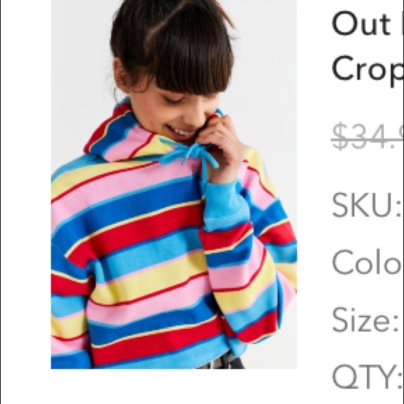 Urban Outfitters Tops - Urban outfitters cropped hoodie